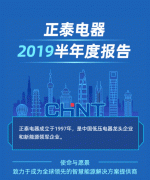 正泰电器（601877）发布2019年半年度报告